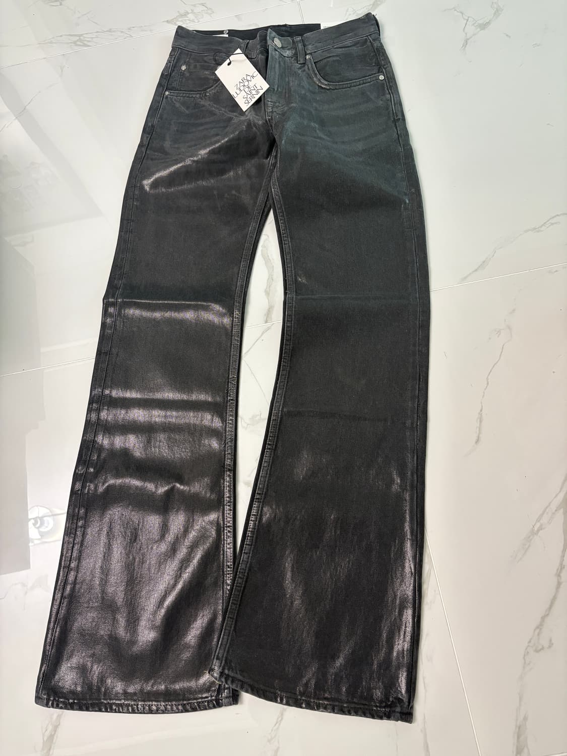 자라 X Ludovic de Saint Sernin 블랙왁스코팅 진 상품이미지2