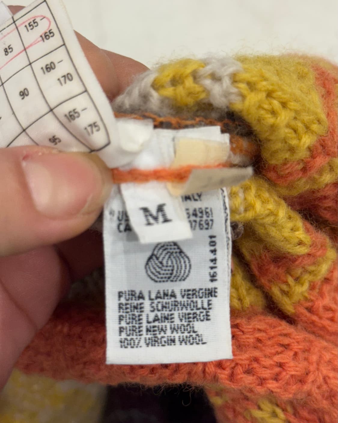 베네통 유나이티드 배색 니트 후드 롱 자켓 상품이미지5