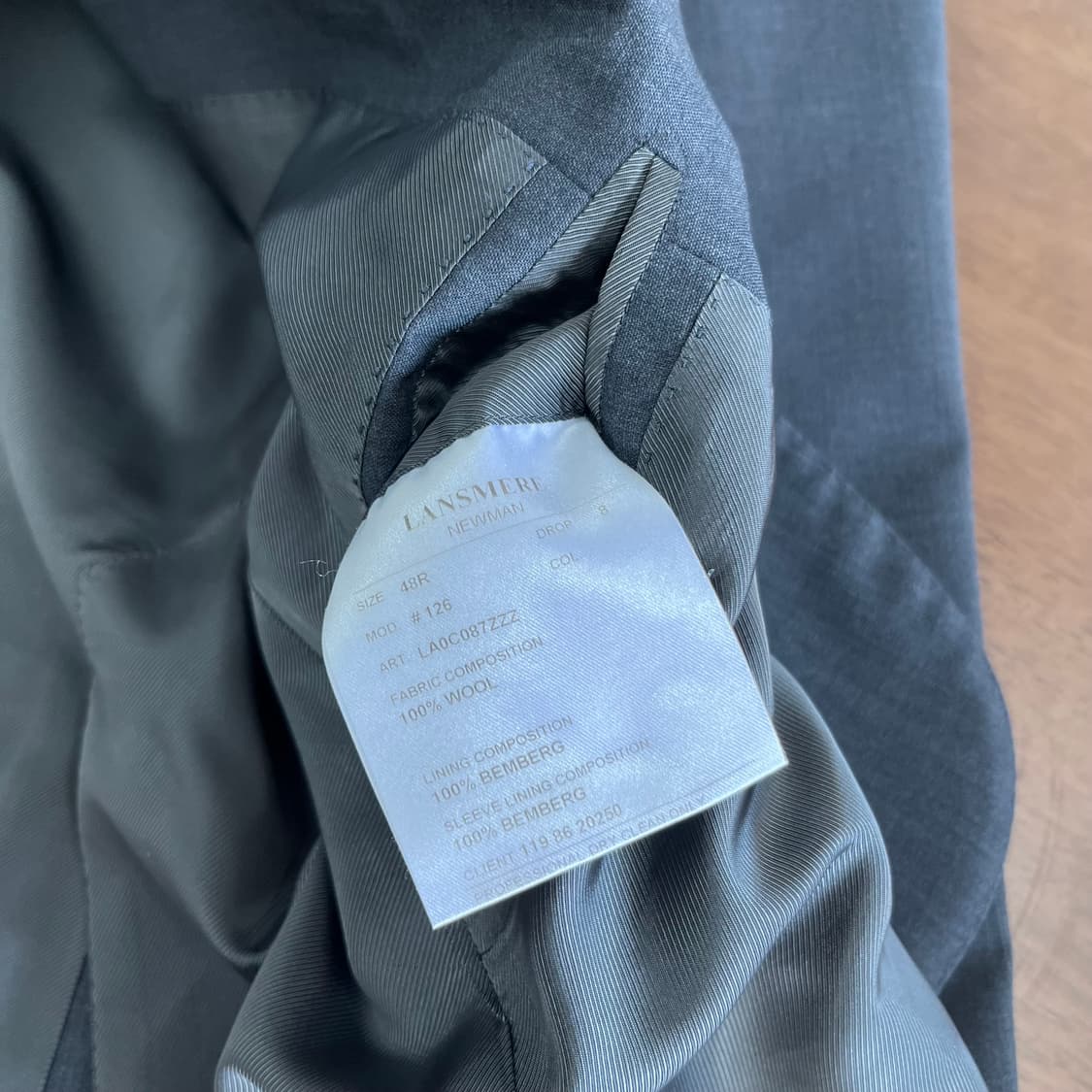 란스미어 수트 셋업 48R/84 상품이미지6