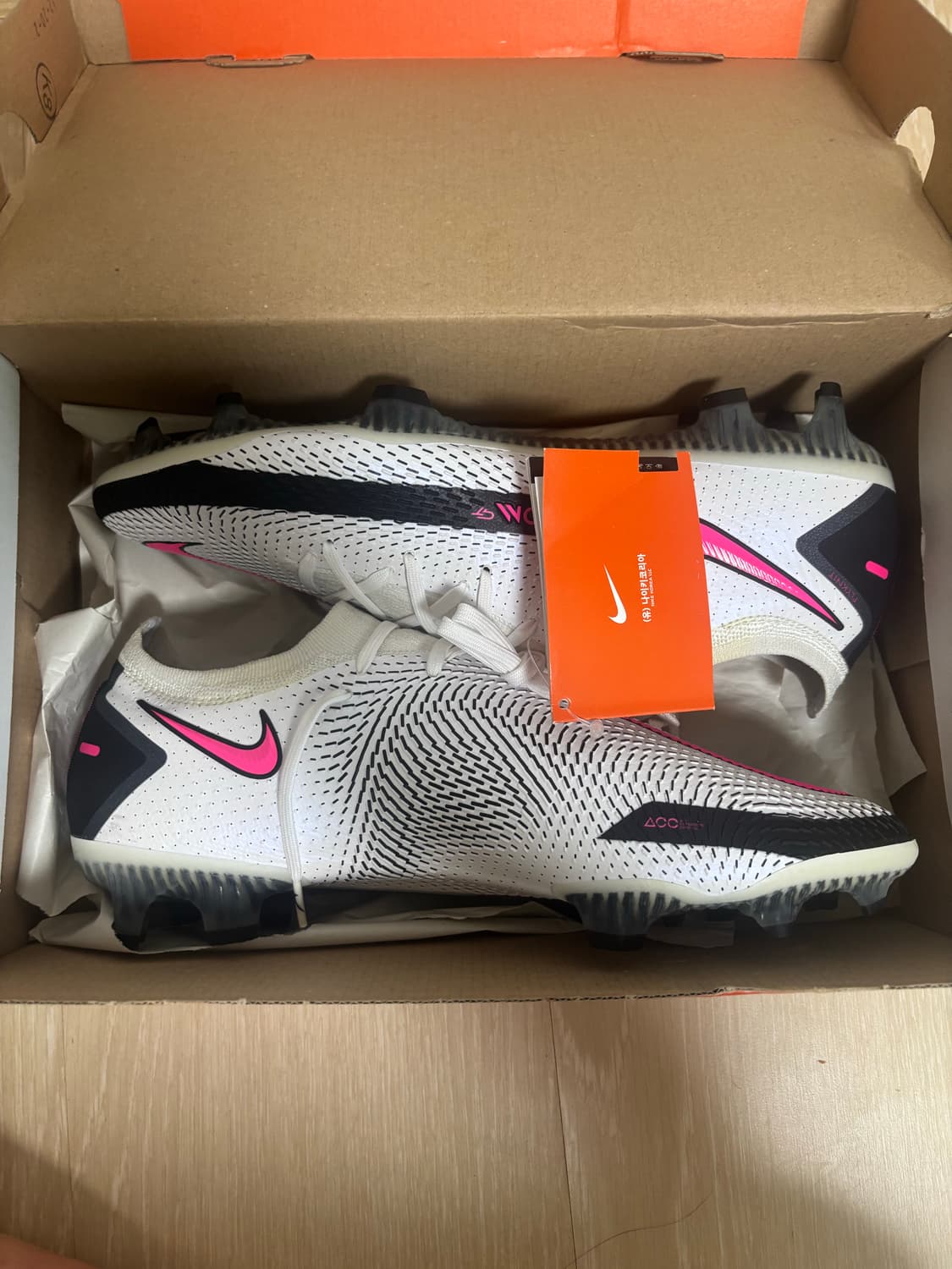 팬텀 GT 엘리트 DF FG 화이트 핑크 블라스트 285(새상품) 상품이미지2