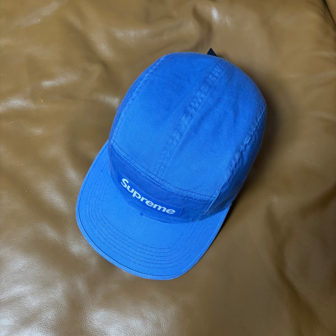 슈프림 캠프캡 모자 박스로고 24ss 라이트 로얄 상품이미지5