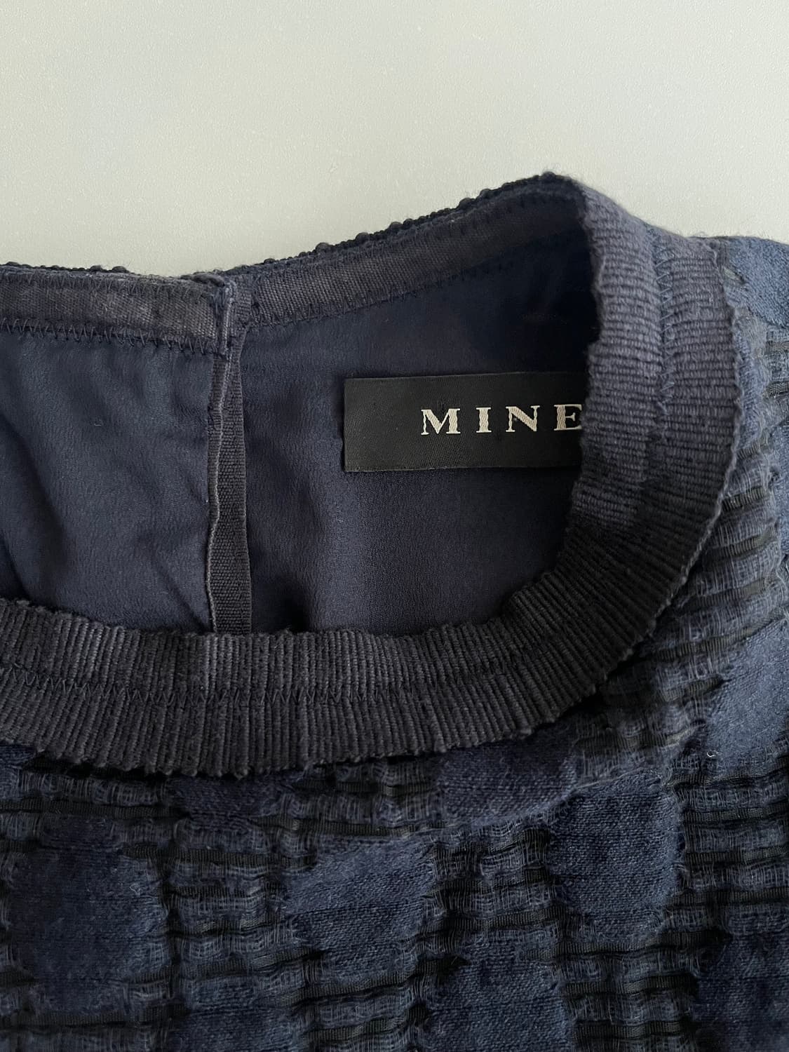 83-94-160) 한섬 마인 반팔 원피스 네이비 상품이미지6