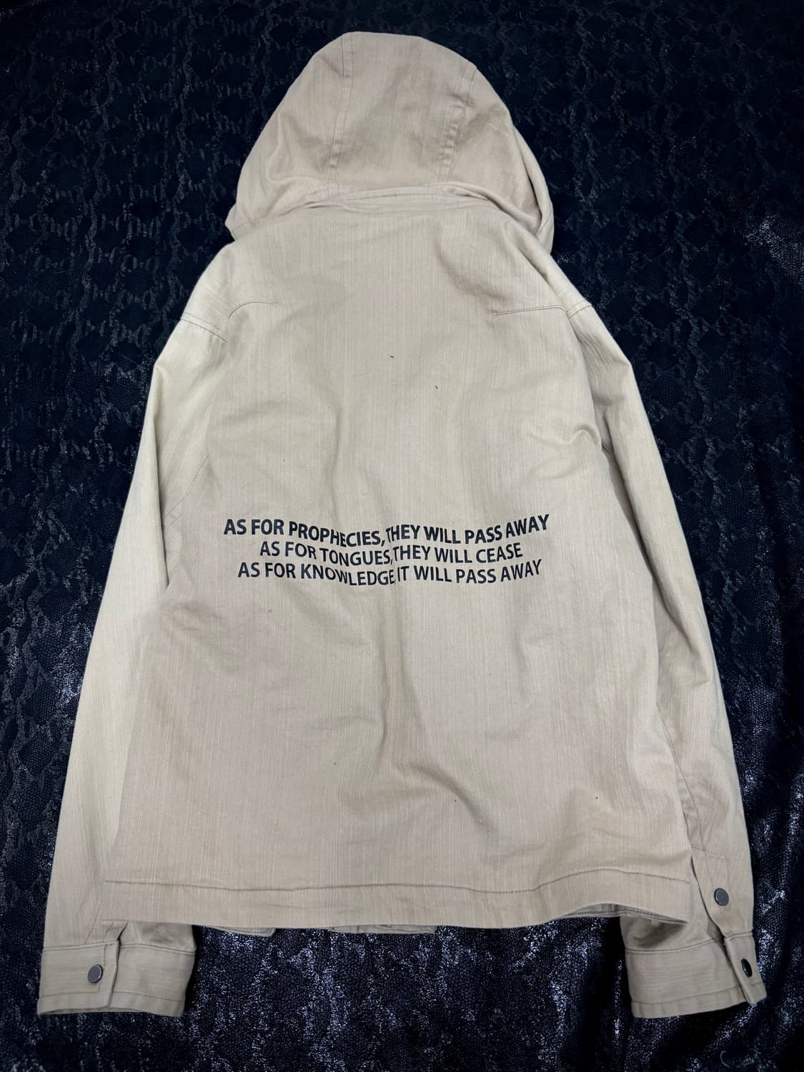 “HIDEAWAYS” Y2K Beige Lettering Hoodie J 상품이미지5