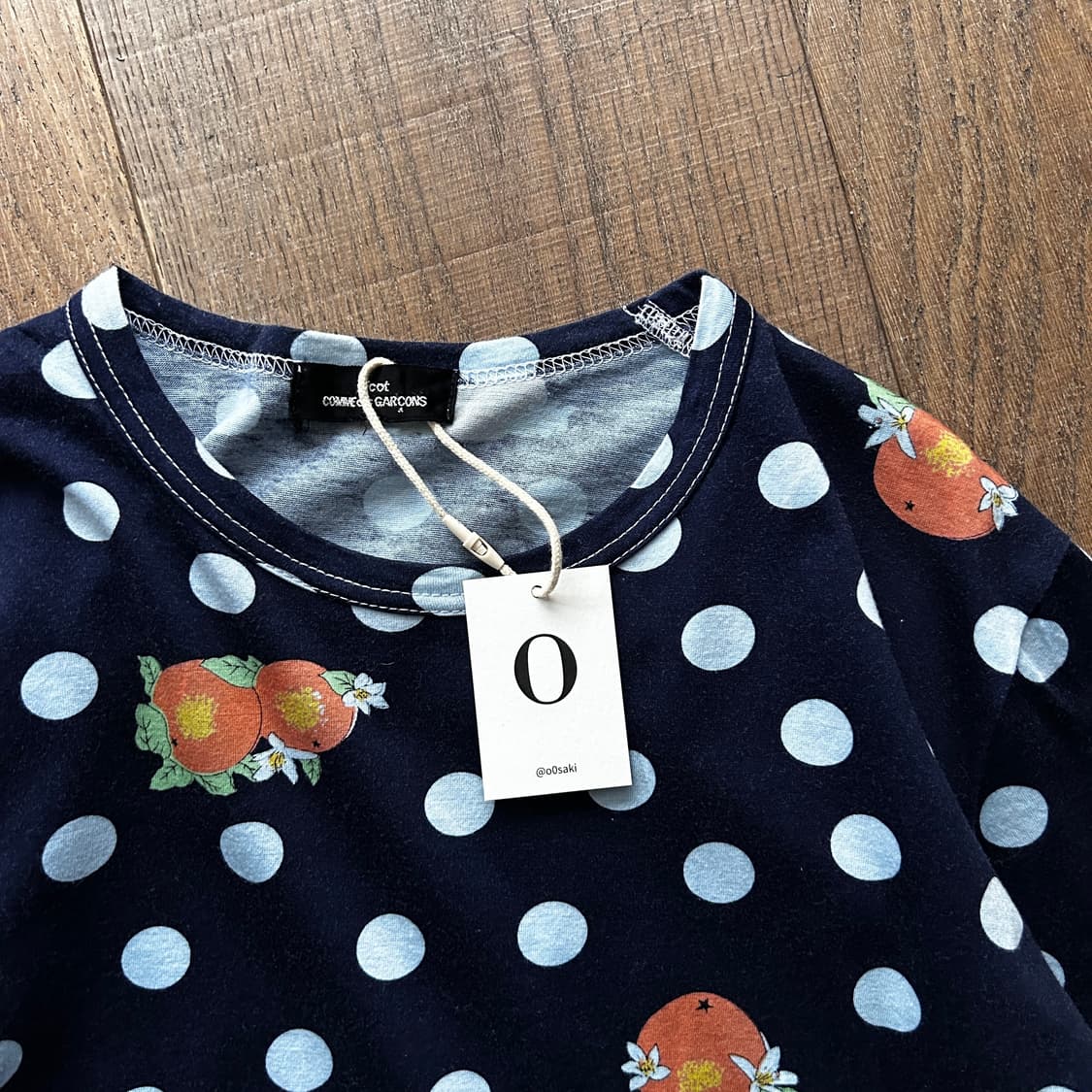 Dot Orange Printing Half T 상품이미지3