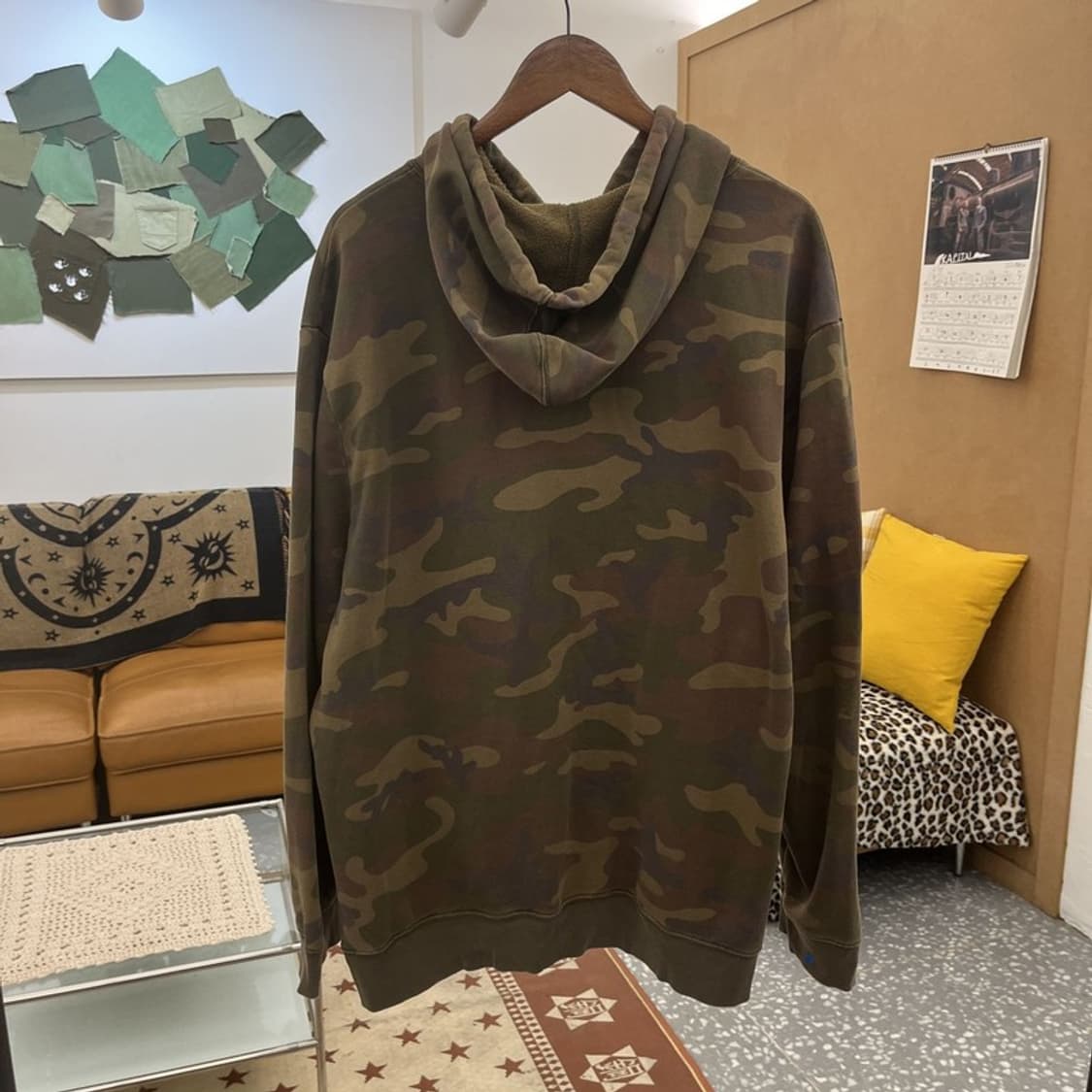 갭 빈티지 Y2K 00's 밀리터리 카모플라주 후드티 XXL C10016 상품이미지4
