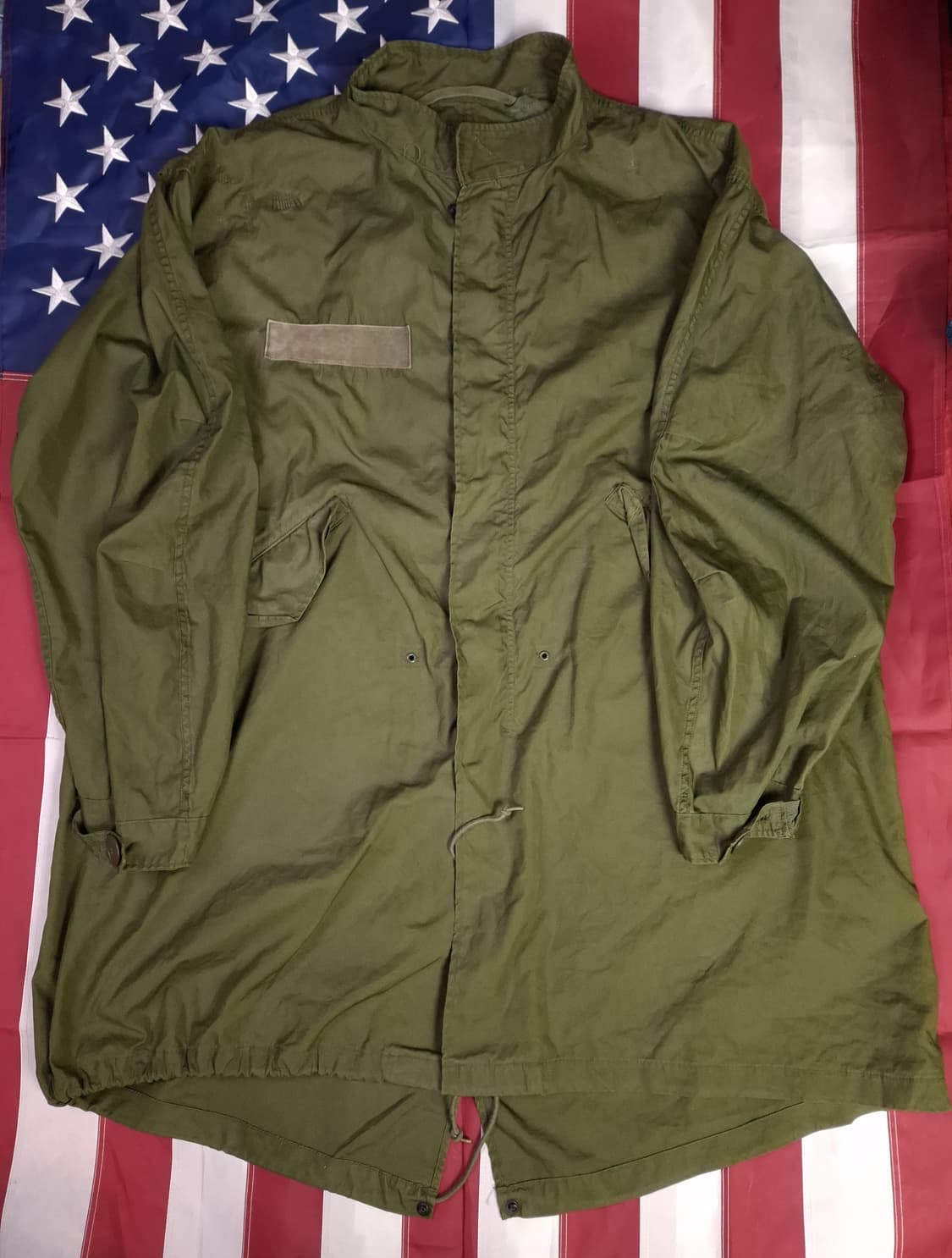 오리지날 미군 M-65 개파카 후드 양털 라지사이즈 풀셋트 상품이미지3