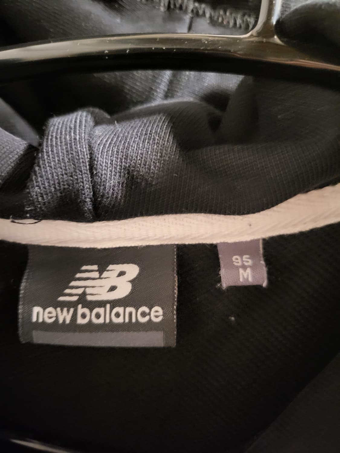 [M]뉴발란스 배색 후드티 상품이미지3