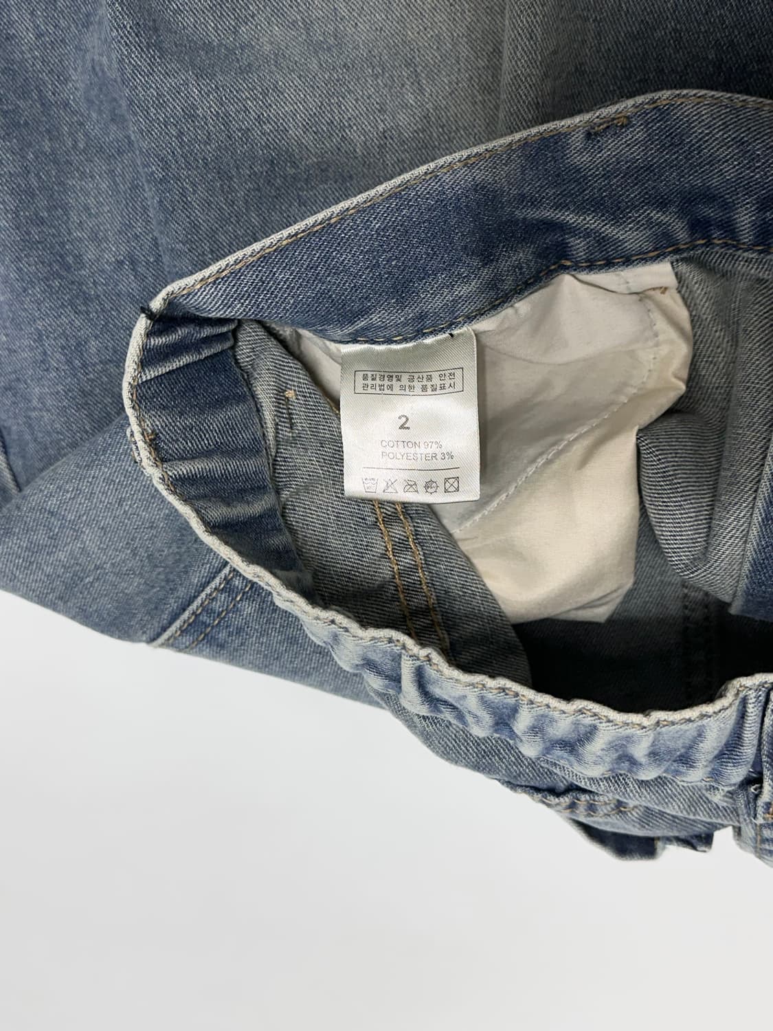 빈티지 워싱 배기 데님팬츠 청바지 상품이미지5
