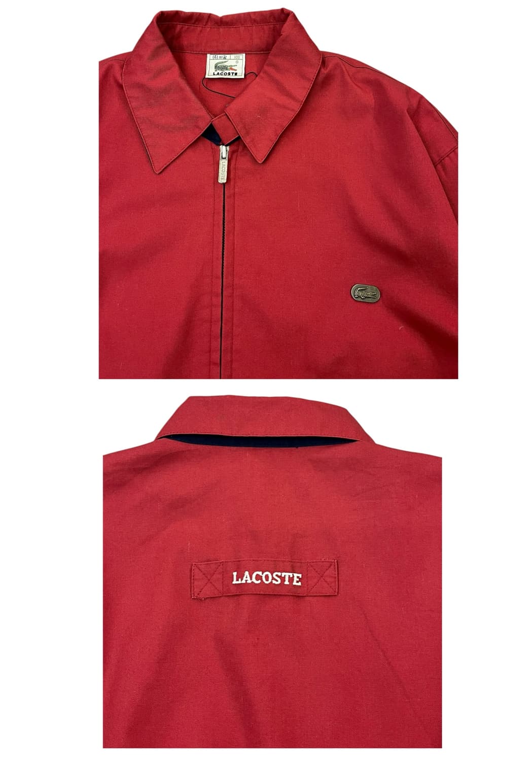 라코스테 레드 블루종 자켓 레드 100 #csz1855 상품이미지4