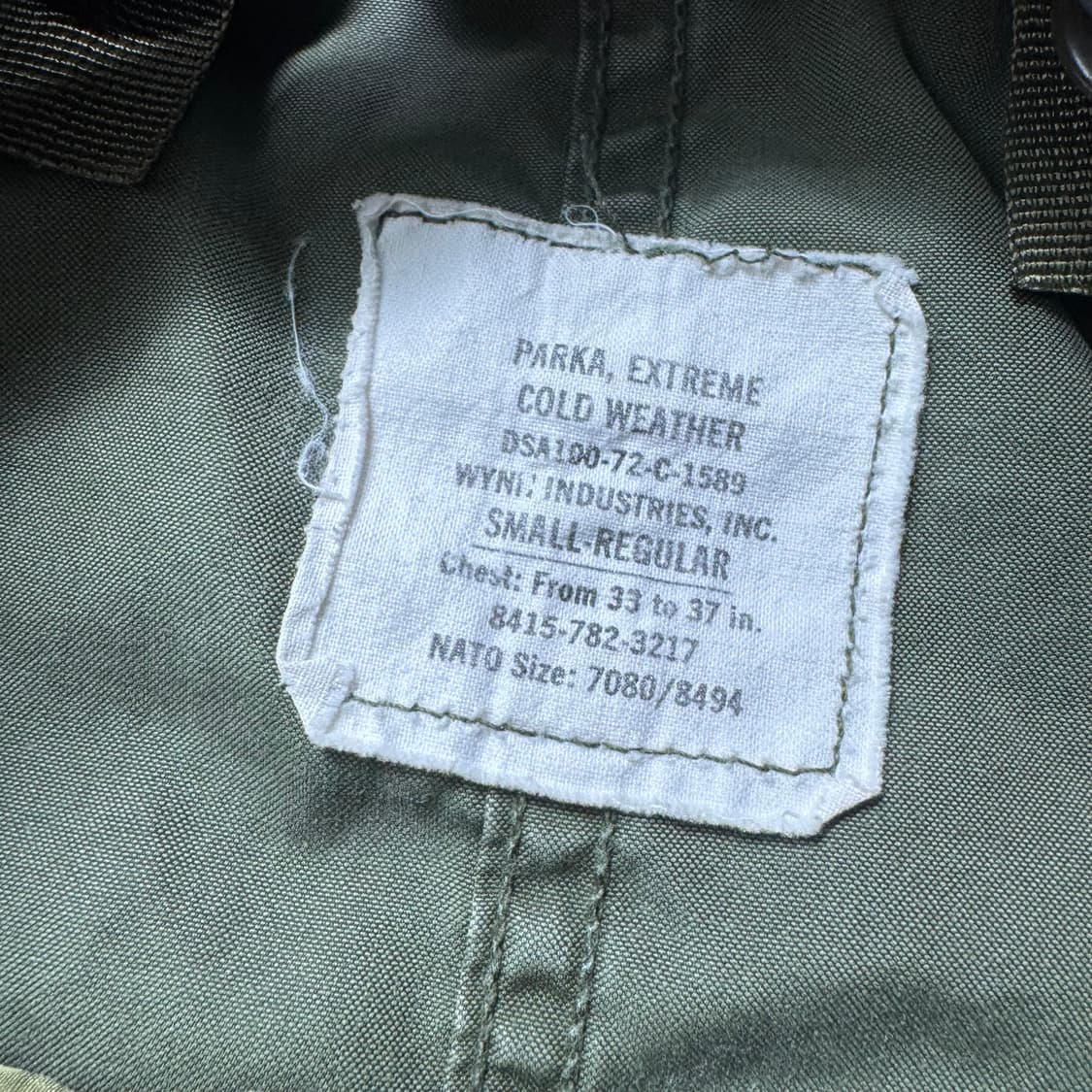 미군 오리지날 M65 개파카 내외피 세트 상품이미지4