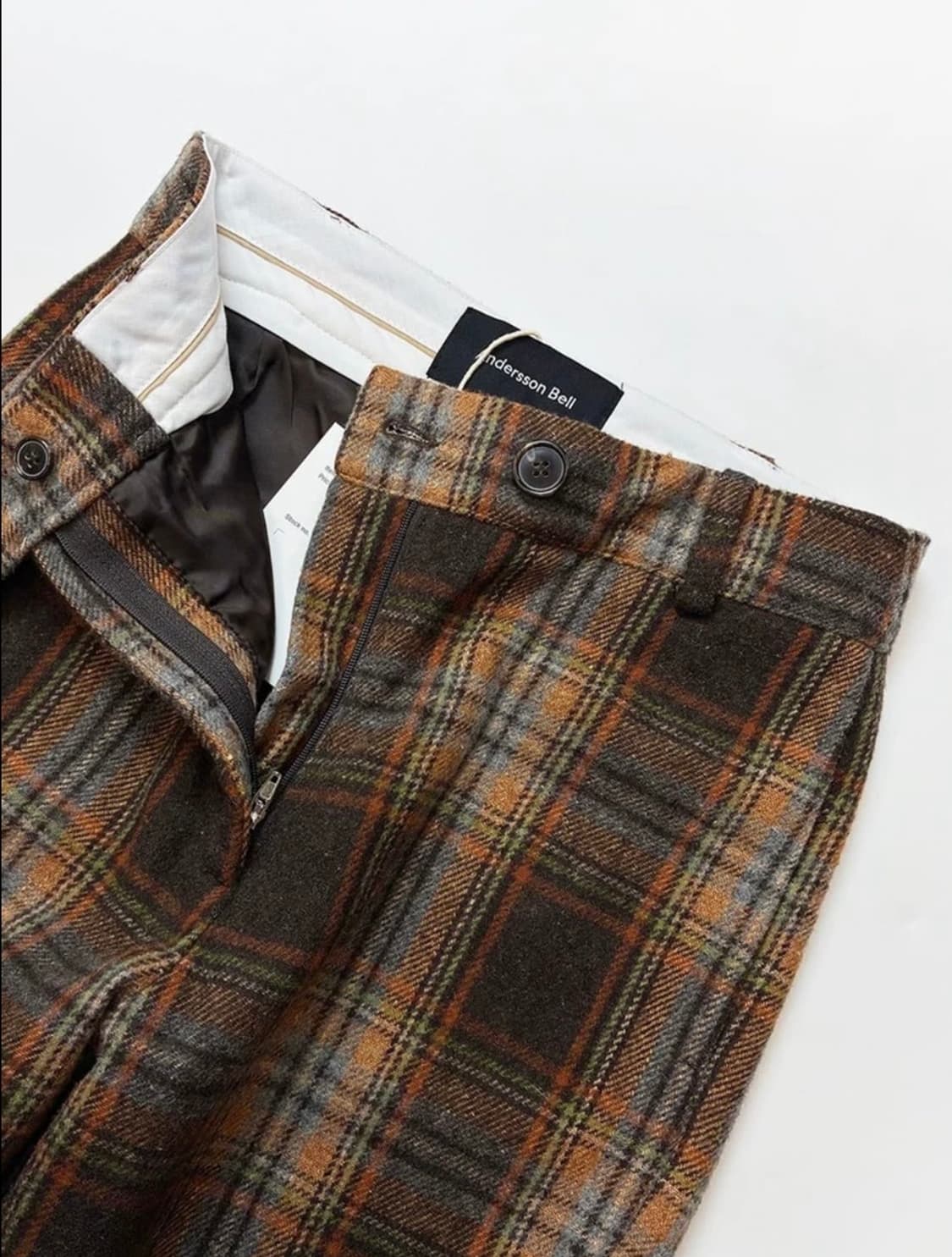 Anderson Bell. 부츠컷 체크 팬츠 상품이미지3