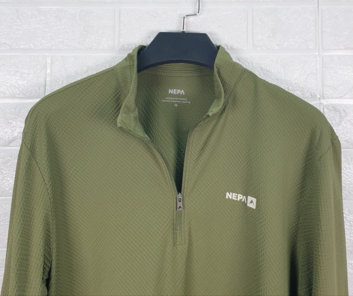 [95]네파 시어서커 트리코트 반집업 티셔츠 상품이미지5