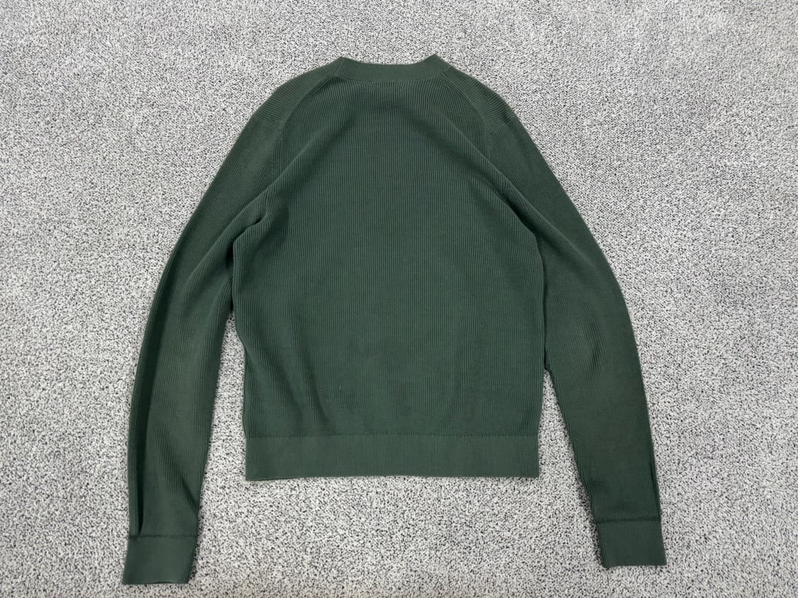 COS 카키 코튼 라운드니트 상품이미지2