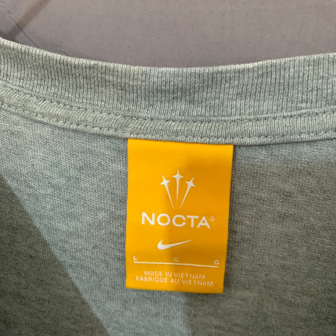 L 나이키 X 녹타 드레이크 맥스 90 그레이 반팔티 상품이미지8