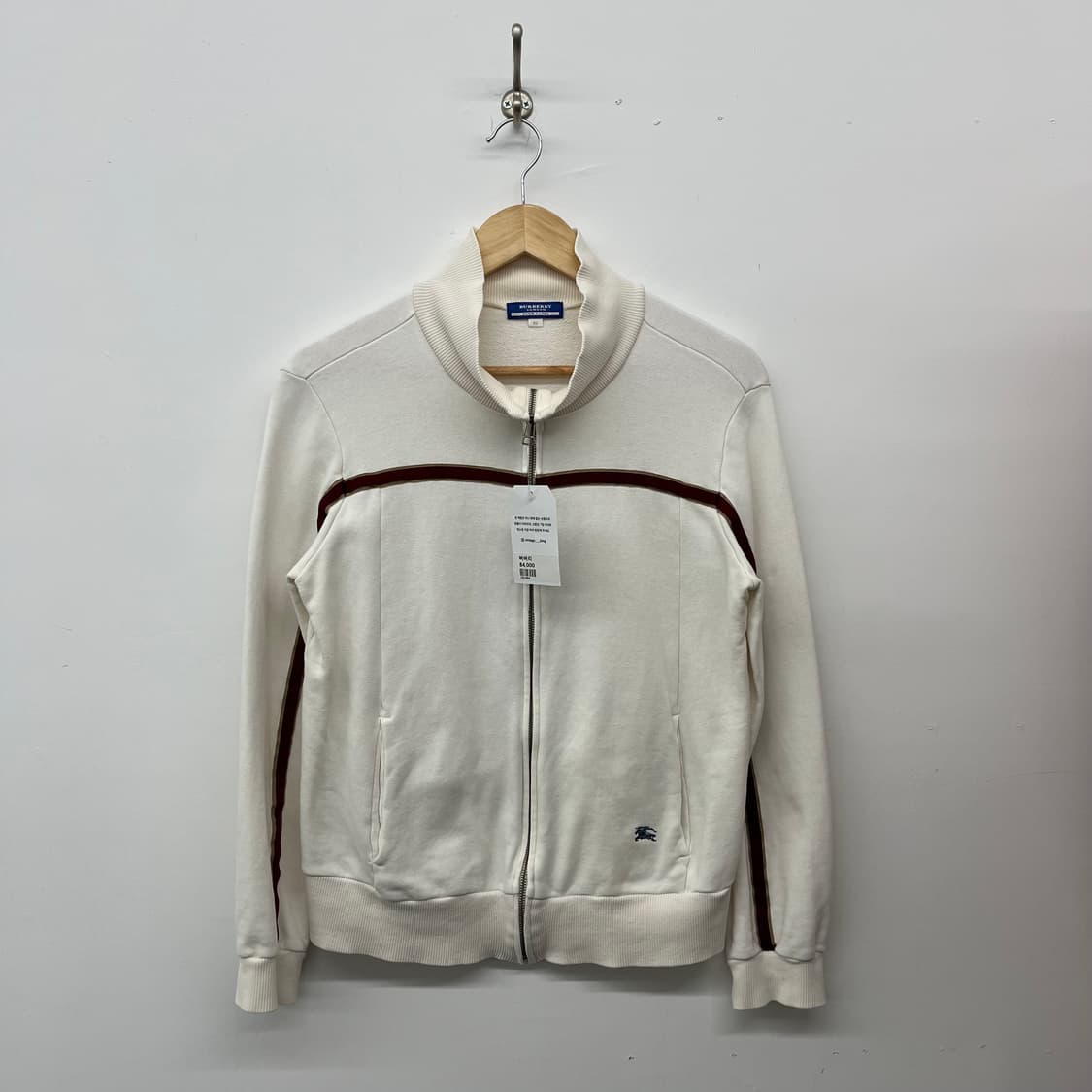 버버리 블루라벨 아이보리 집업 자켓 남M 상품이미지1