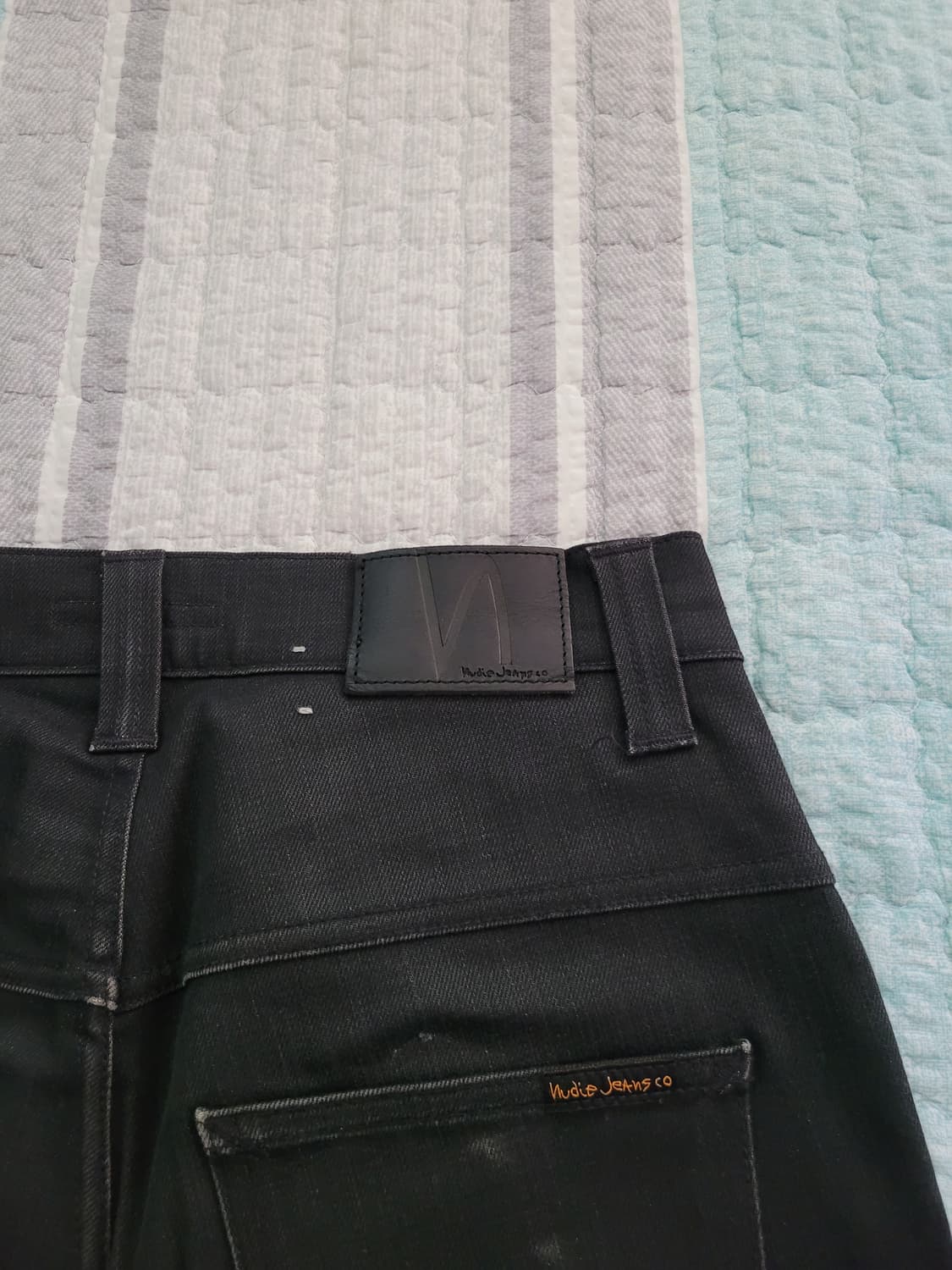 누디진 nudie jean 씬핀 드라이다크마인드 블랙코팅진 30사이즈 상품이미지7