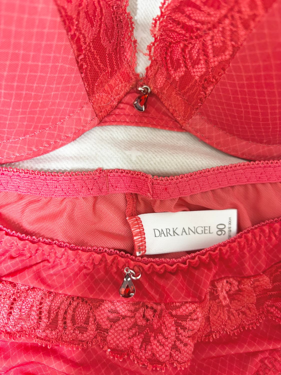 타크엔젤ㅡ 레이스 장식 여성 속옷 세트/섹시 레이스 망사 상품이미지2