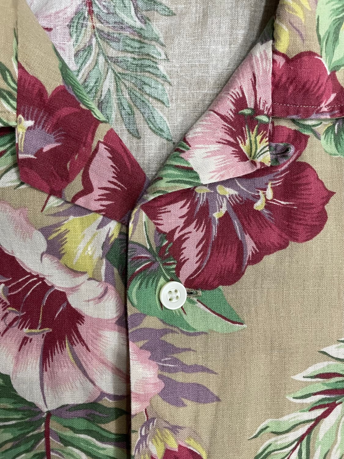 폴로 린넨 플로럴 하와이안 캠프 셔츠  상품이미지4