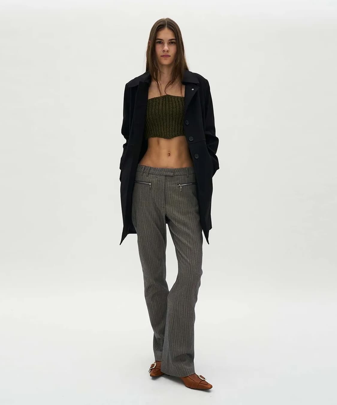 파르티멘토 우먼 2WAY 클래식 하프 숏 코트_블랙 상품이미지2