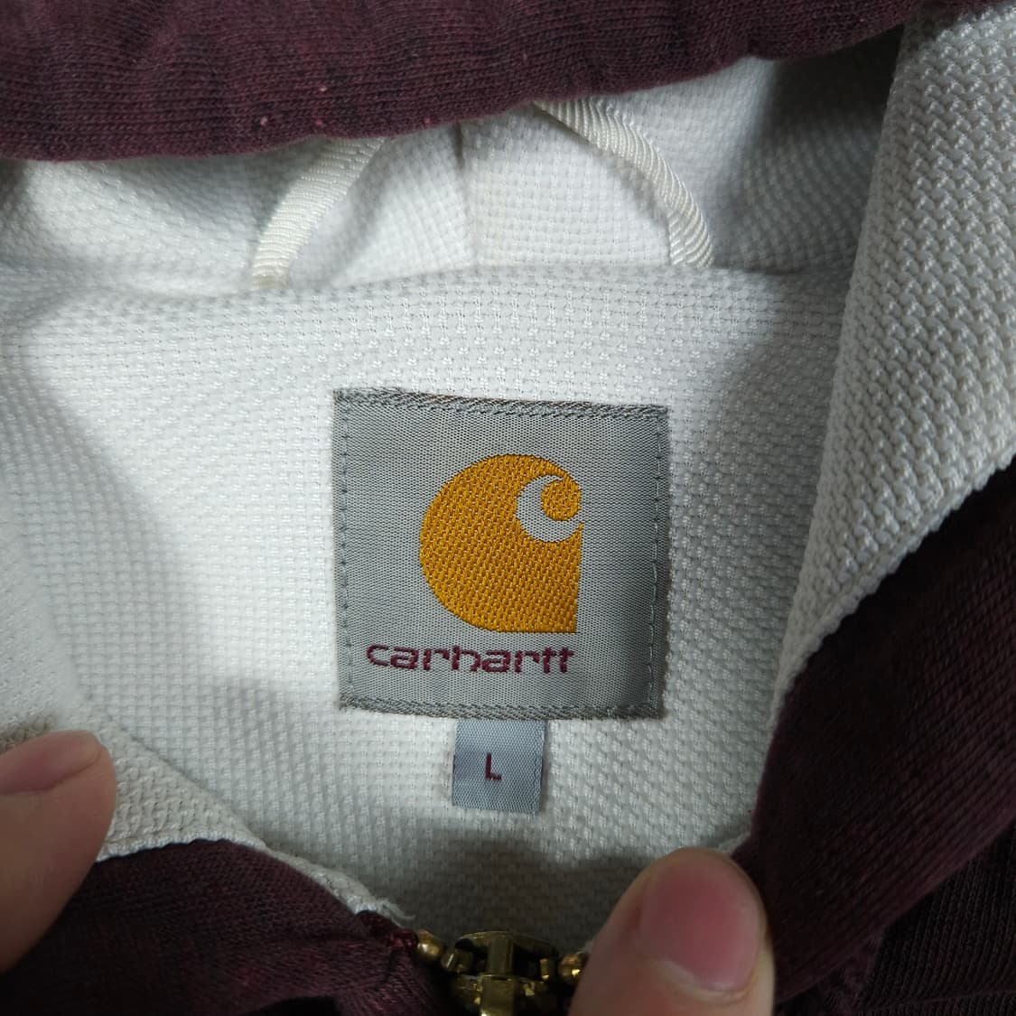 칼하트 버건디 후드집업  상품이미지3