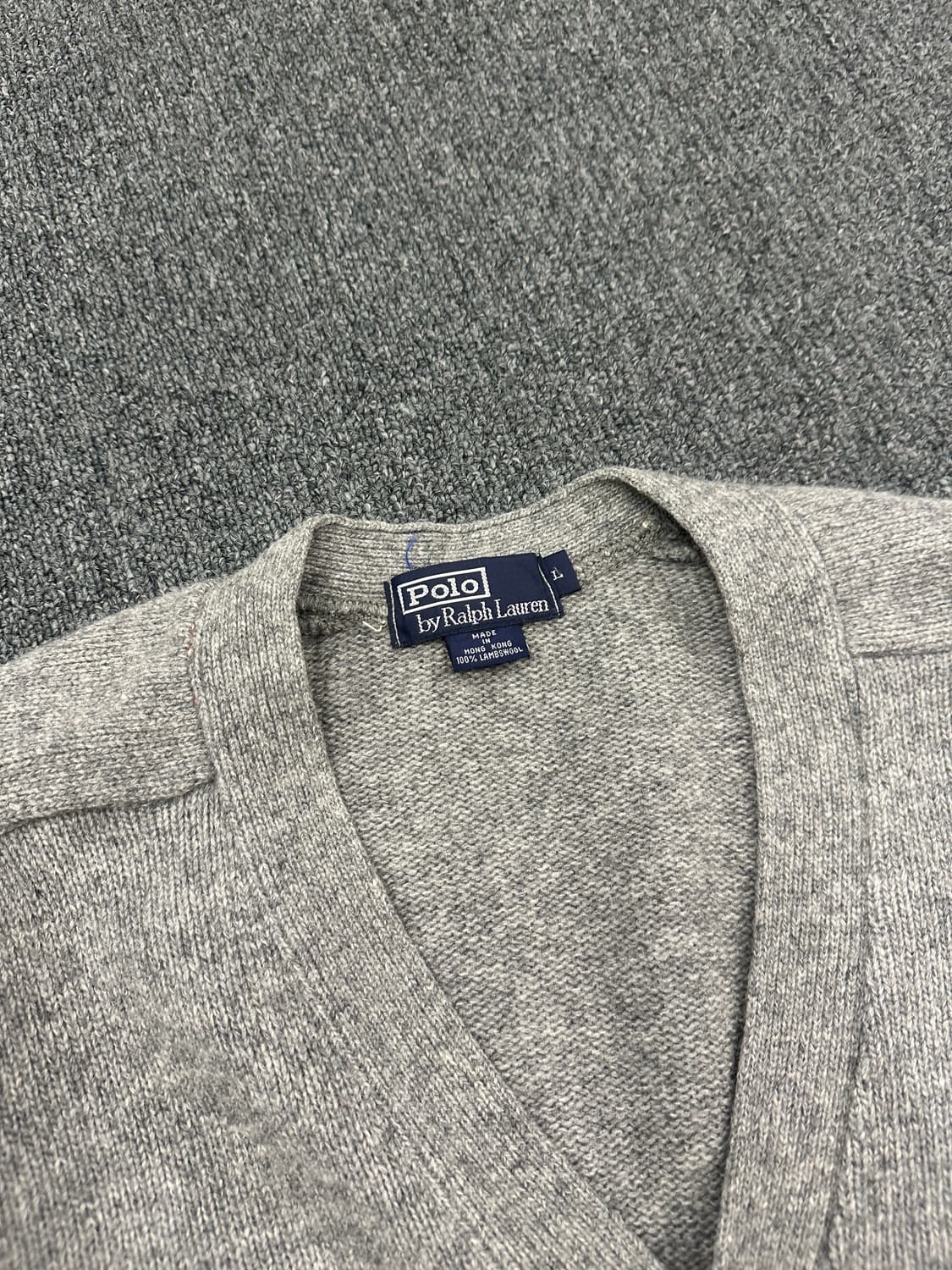 L) 폴로 랄프로렌 그레이 울 버튼 가디건  상품이미지5