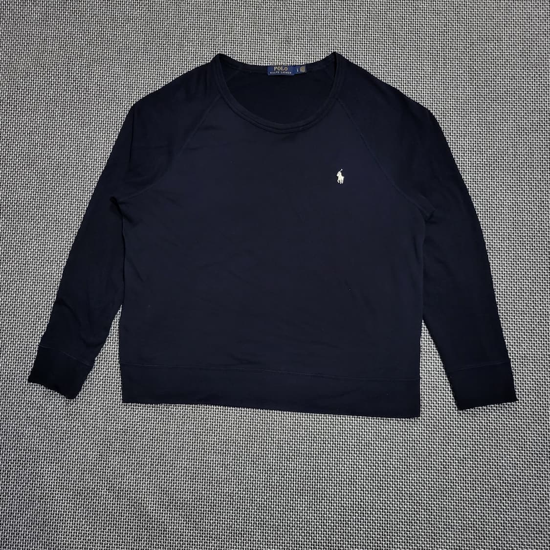 폴로 랄프로렌 화이트 포니 롱슬리브 긴팔 네이비 (L) 상품이미지1