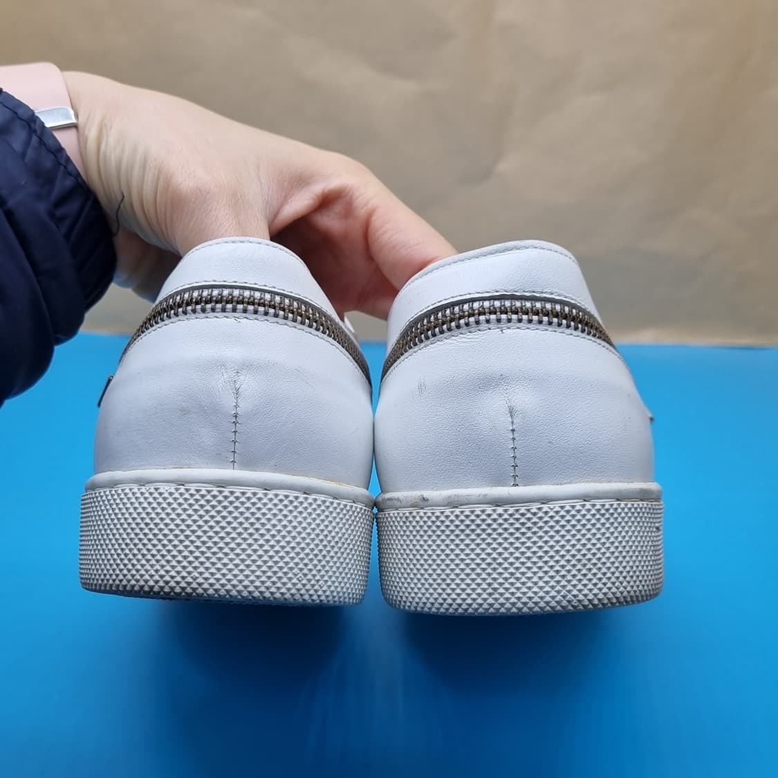 라비지오네 남성가죽스니커즈 실사이즈285 상품이미지4