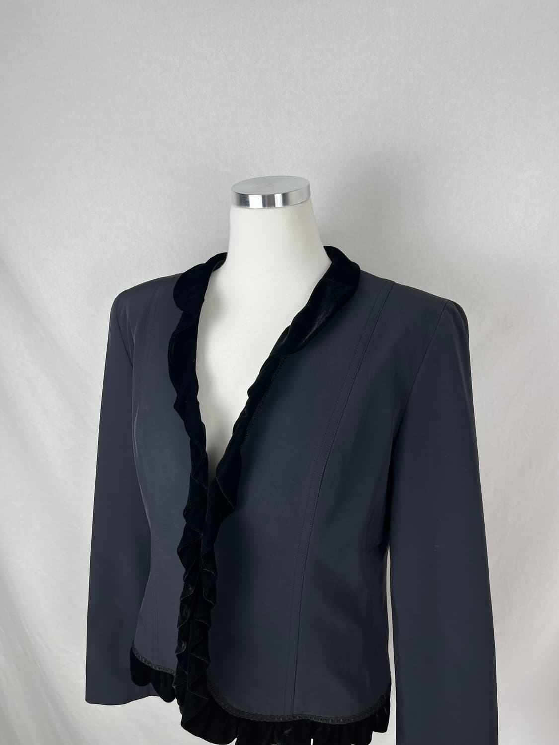 Vintage (maede in japan) 벨벳 셔링 자켓  상품이미지2