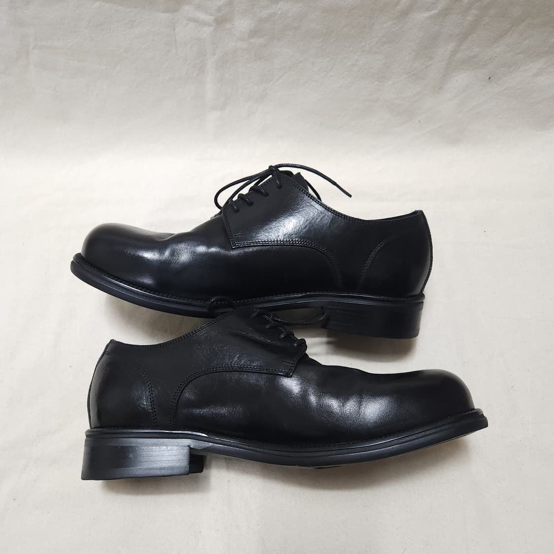 [275] YASE 머드 홀스하이드 더비 슈즈 블랙 상품이미지5