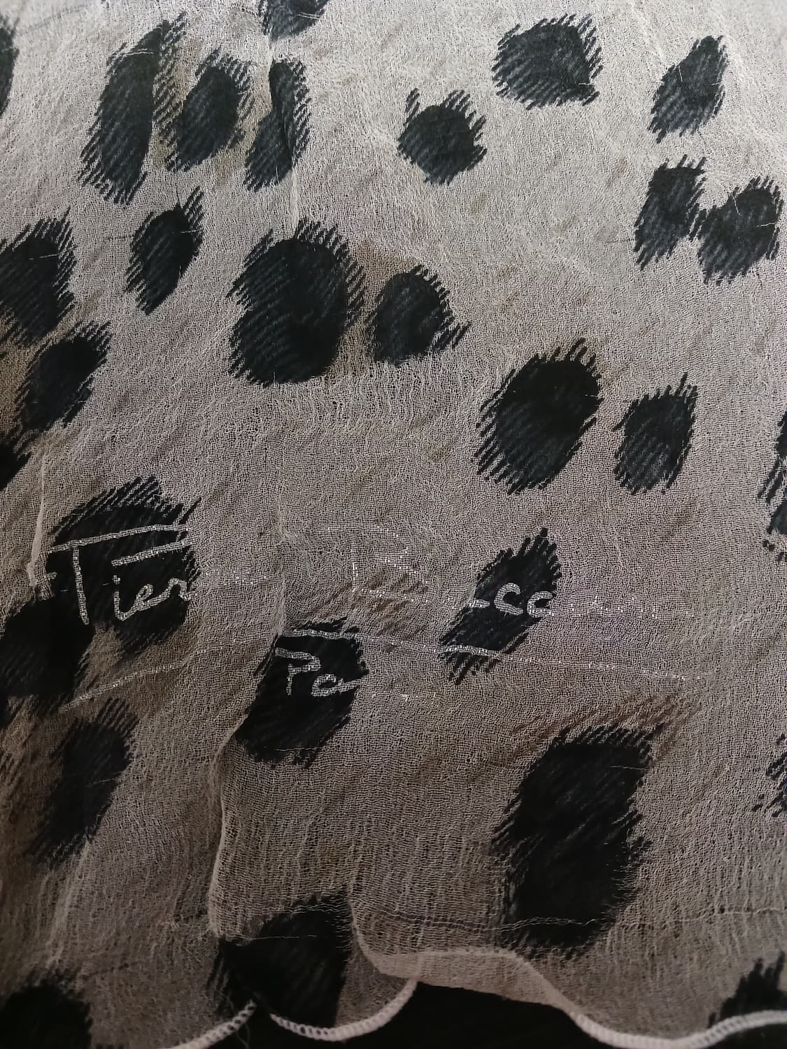 갸루 pierre baccara 호피 실크 스카프 상품이미지2