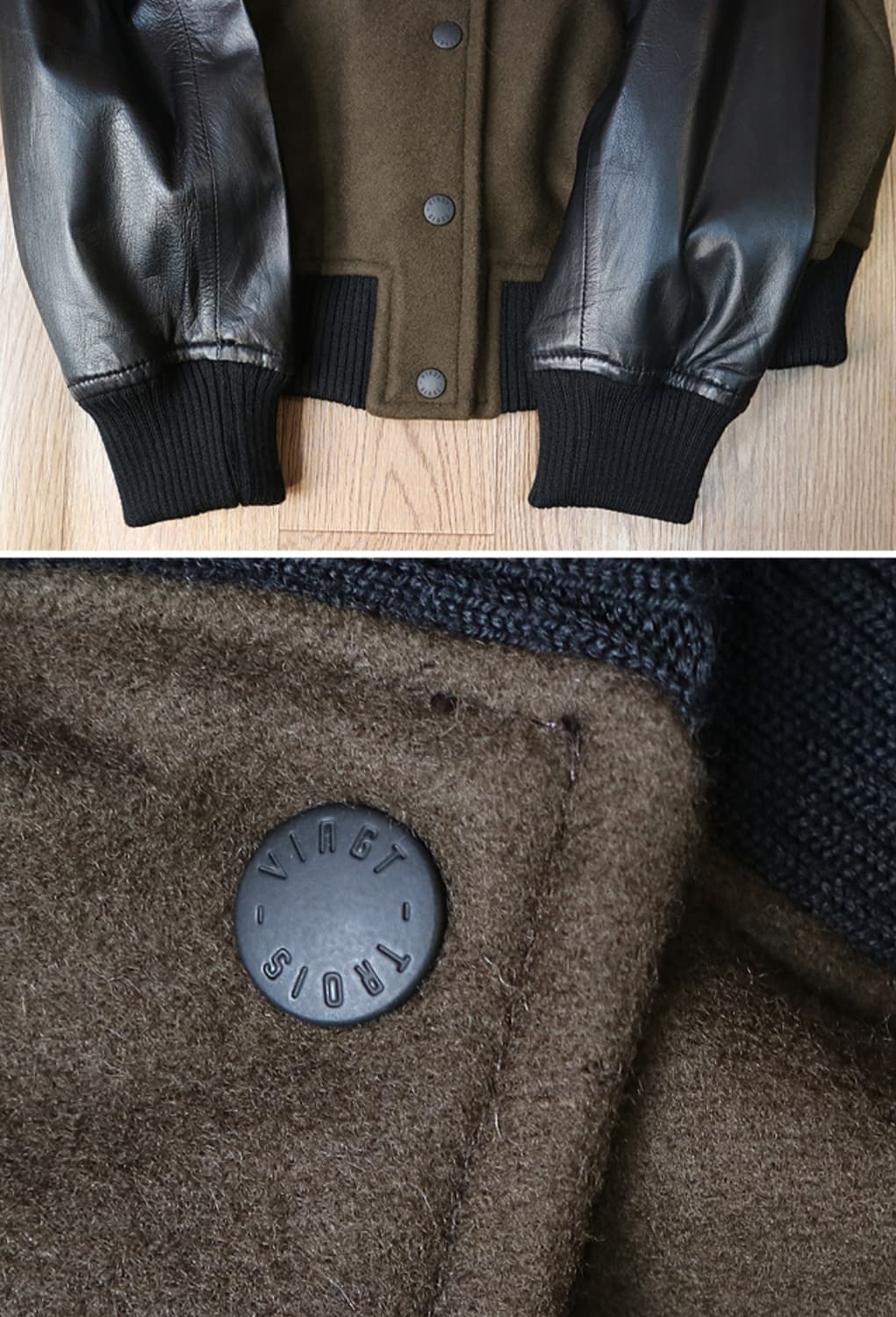 일본판 23KU 울+가죽 바시티 자켓
우먼M 상품이미지3