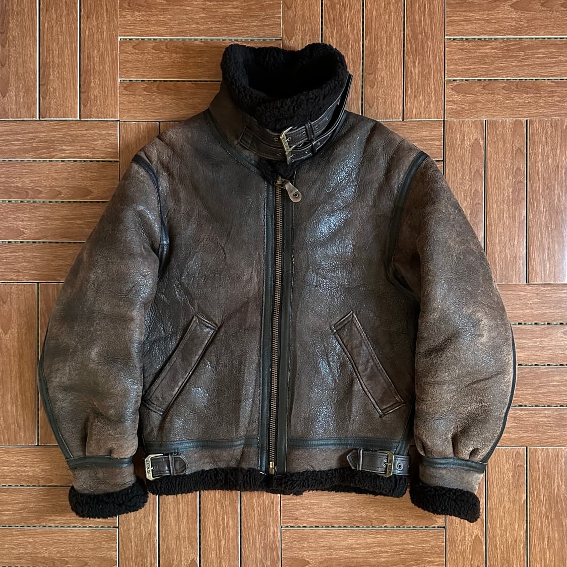 80‘s Avirex B-3 usa mouton flight jacket 상품이미지1