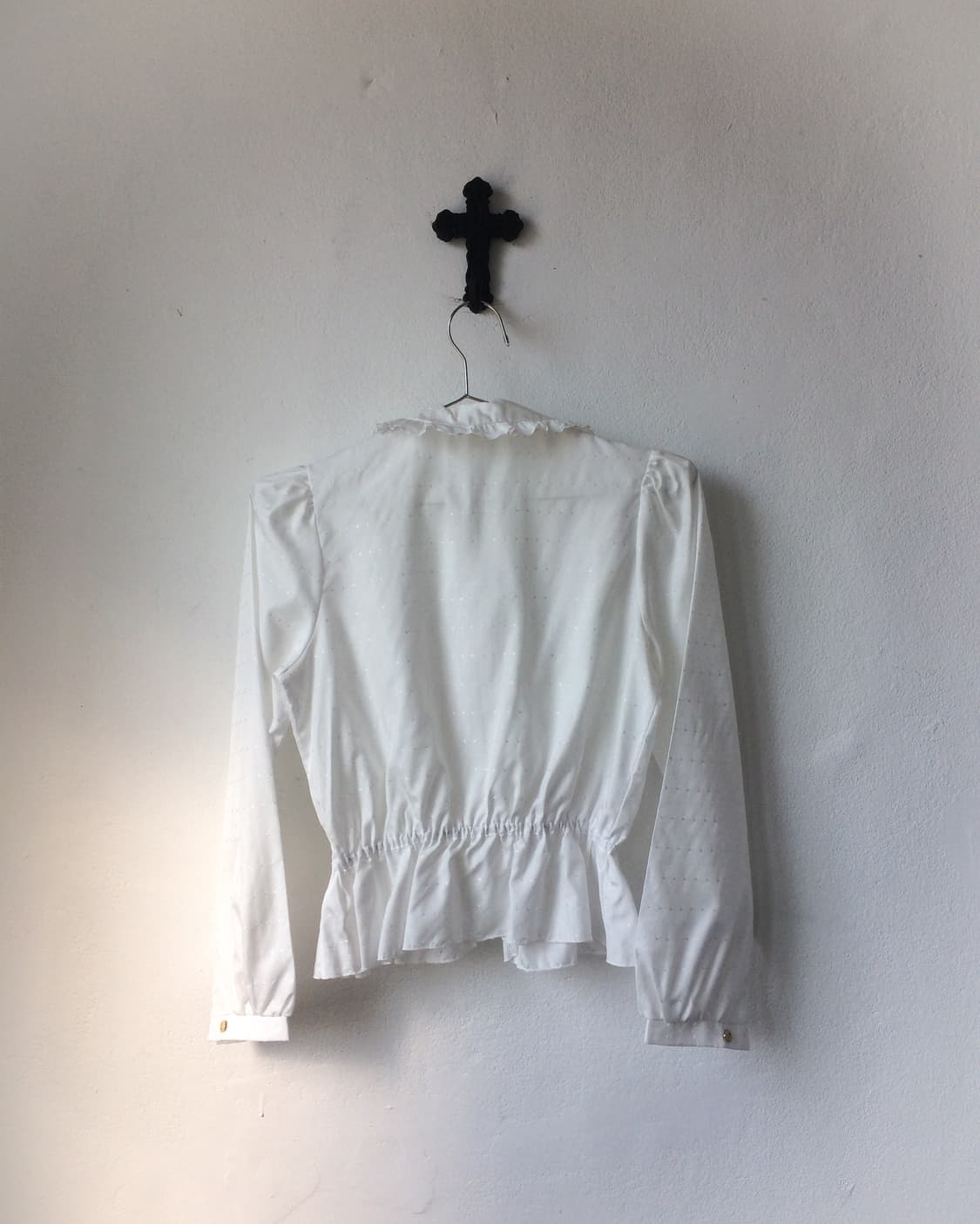 Dot pattern frill blouse 상품이미지3