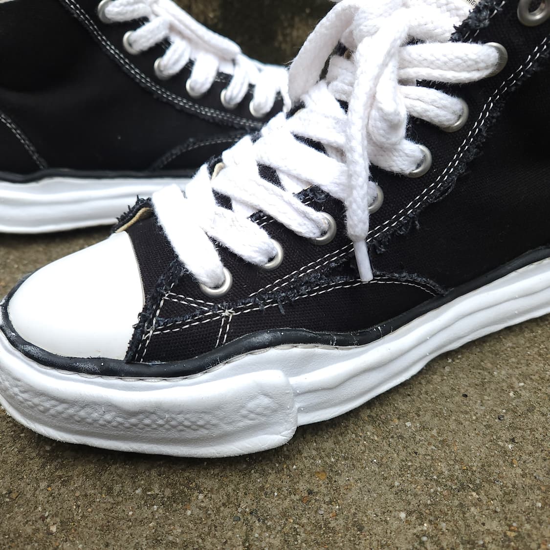 [42] 메종미하라 야스히로 피터슨23 OG 솔 캔버스 하이탑 스니커즈 상품이미지4