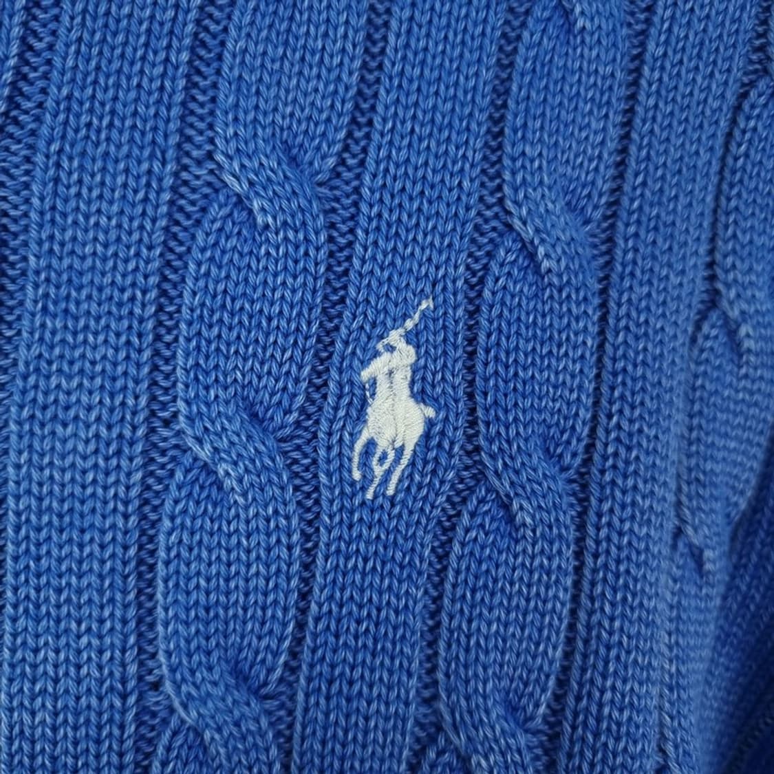 [폴로 랄프로렌] 포니 로고 자수 빈티지 워시드 꽈배기 니트 M18679 상품이미지6
