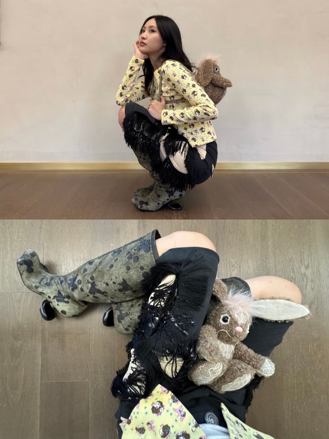 옐로 카디건 상품이미지4