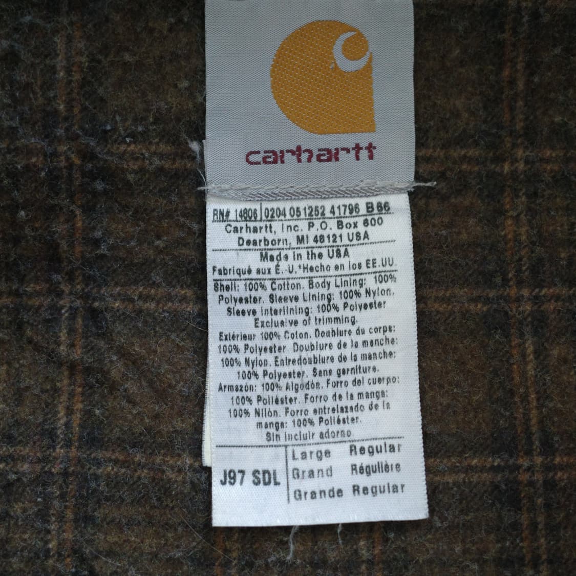 00s 칼하트 디트로이트 J97 SDL MADE IN USA 상품이미지5