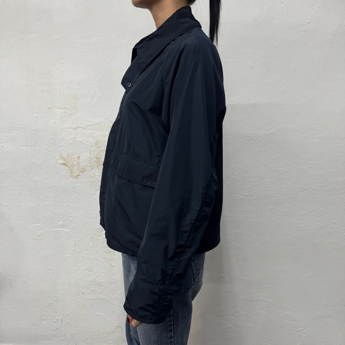 바버(Barbour) 다크네이비컬러 나일론 폴리에스터 쇼트 스페이 자켓 상품이미지2