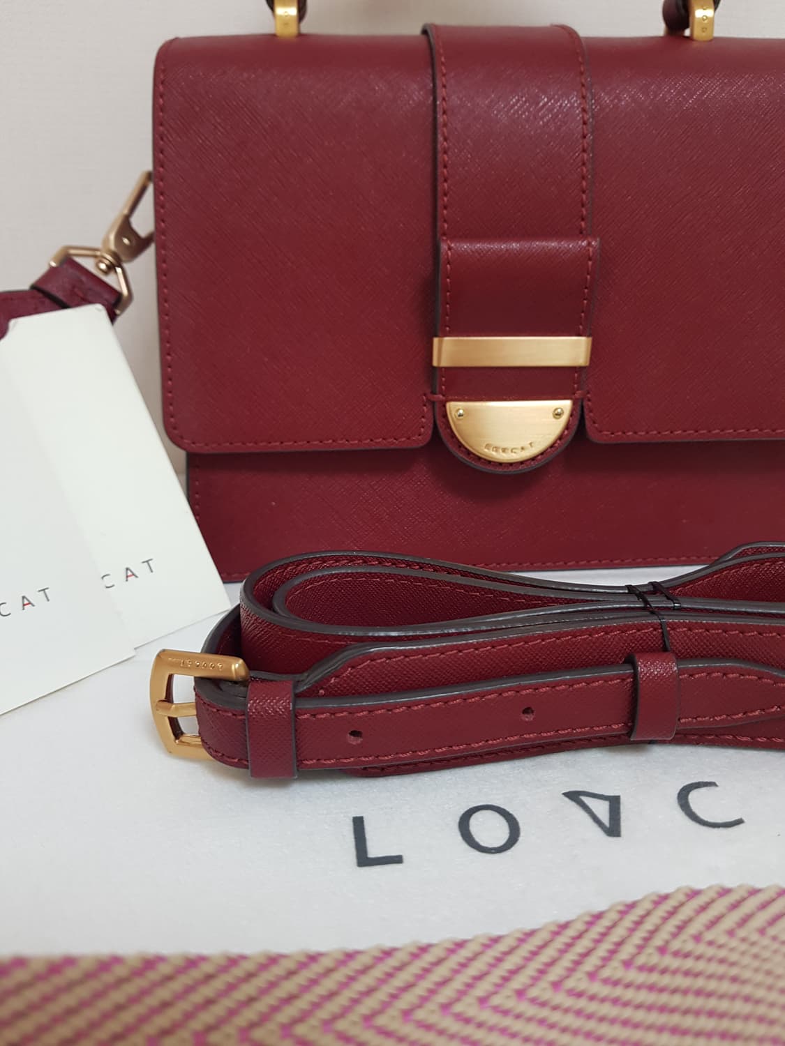 러브캣 3way 백 ㅡ 거의 새제품 상품이미지6