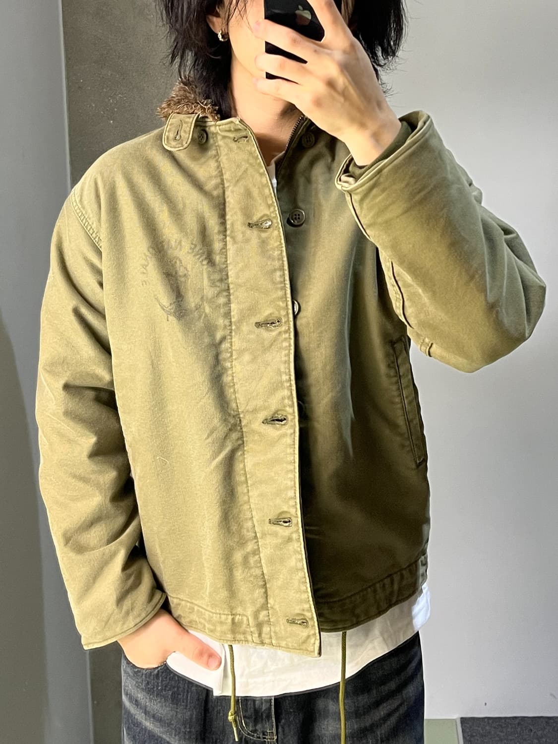 마린 내셔널드 프랑스 해군 N-1 덱 자켓 상품이미지2