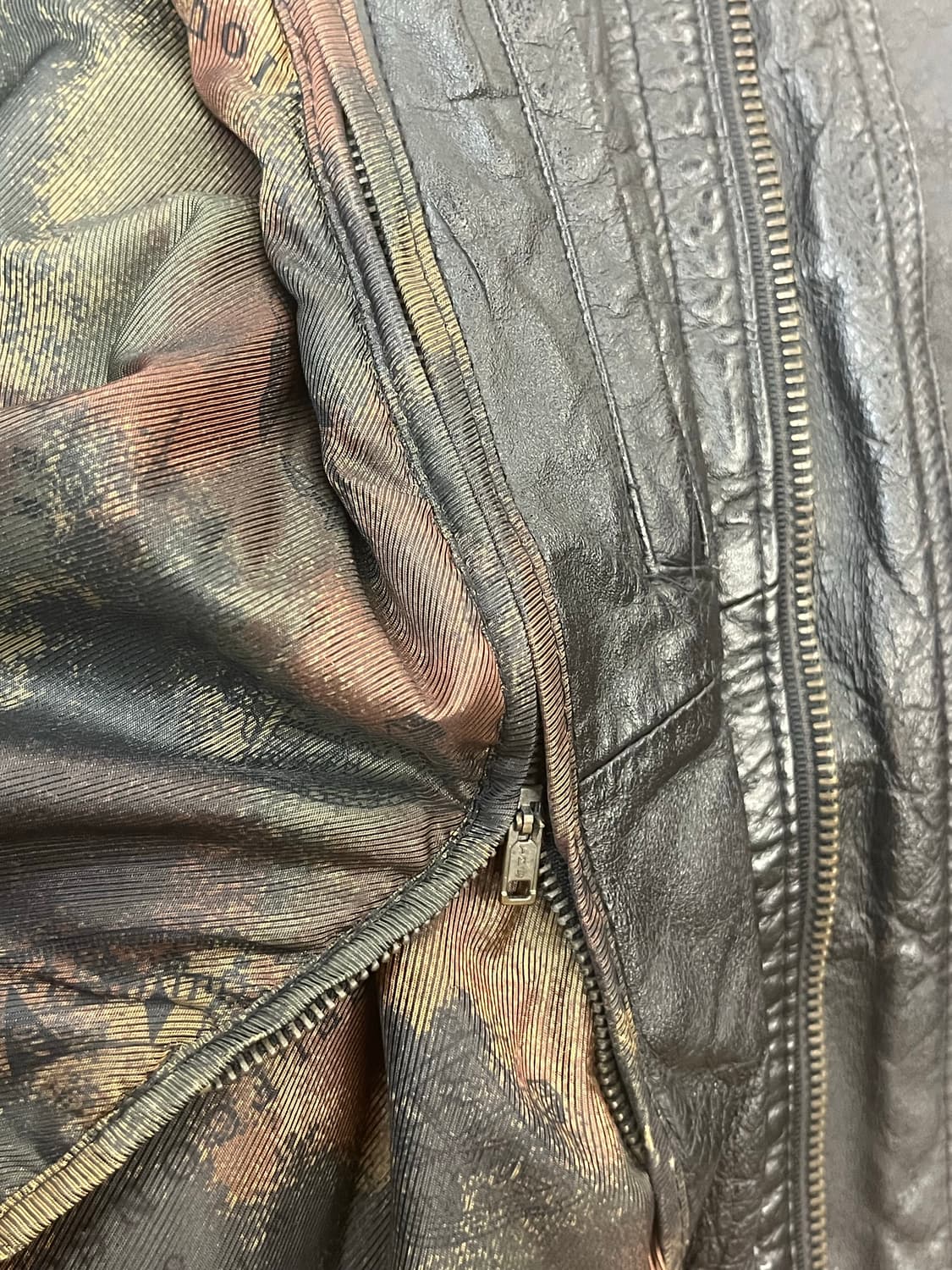 빈티지 소가죽 레더 자켓 블랙 95 #csz2780 상품이미지4