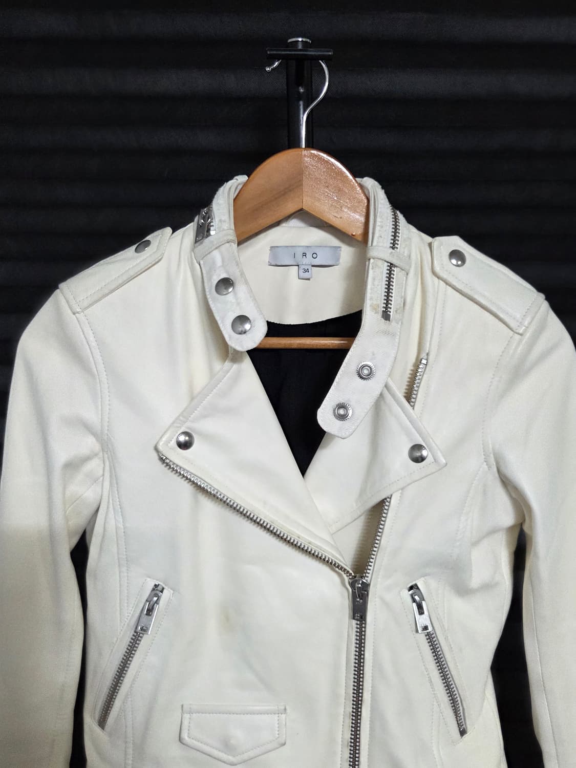 (정품) [이로] 램스킨 빈티지 디스트레스드 라이더 자켓 | 00105 상품이미지2