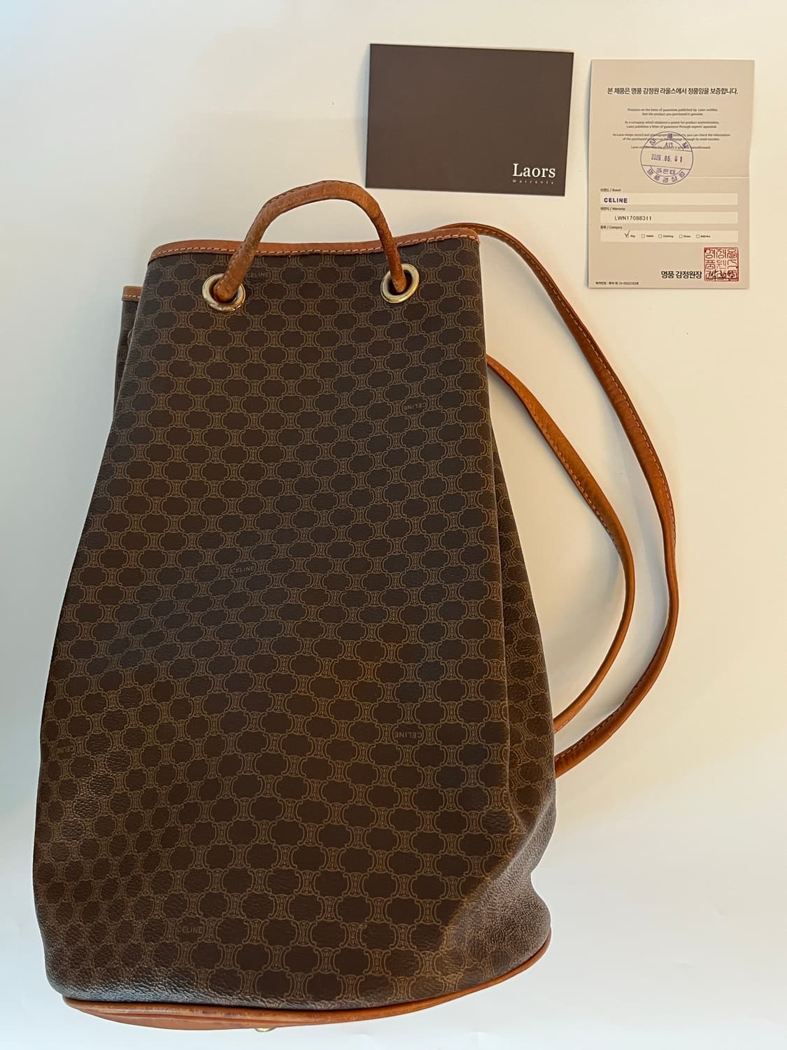 Celine (셀린느) 마카담 드로우스트링 빈티지 숄더백 상품이미지10