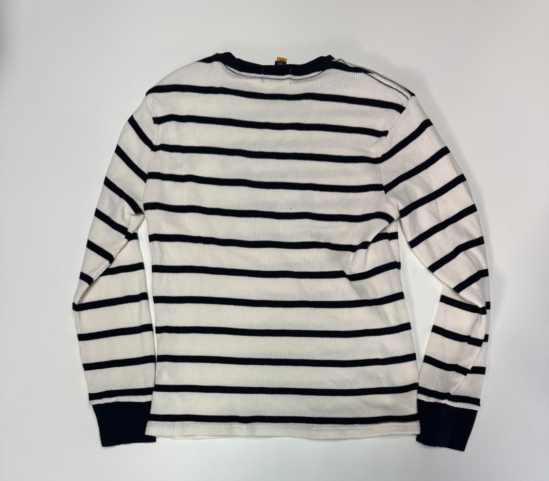 정품인증!! 여성 폴로 랄프로렌 스트라이프 와플 긴팔티 상품이미지3