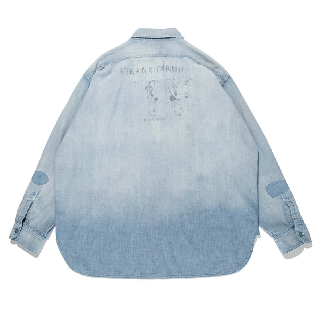 바우와우 24fw Bowwow USN Sailors 샴브레이 셔츠 L 상품이미지2