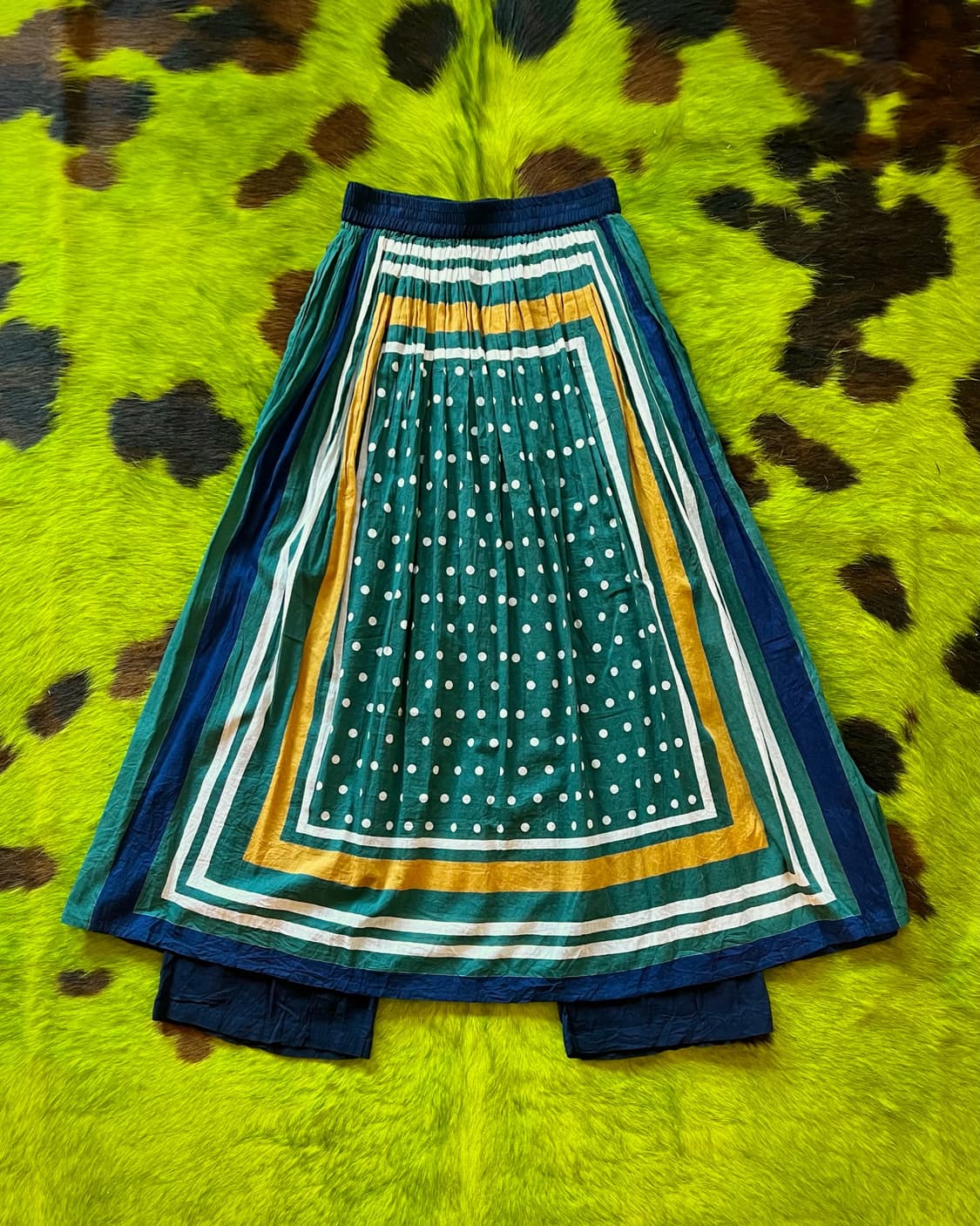 JPN Vintage Layered Dot Skirt Pants 상품이미지6