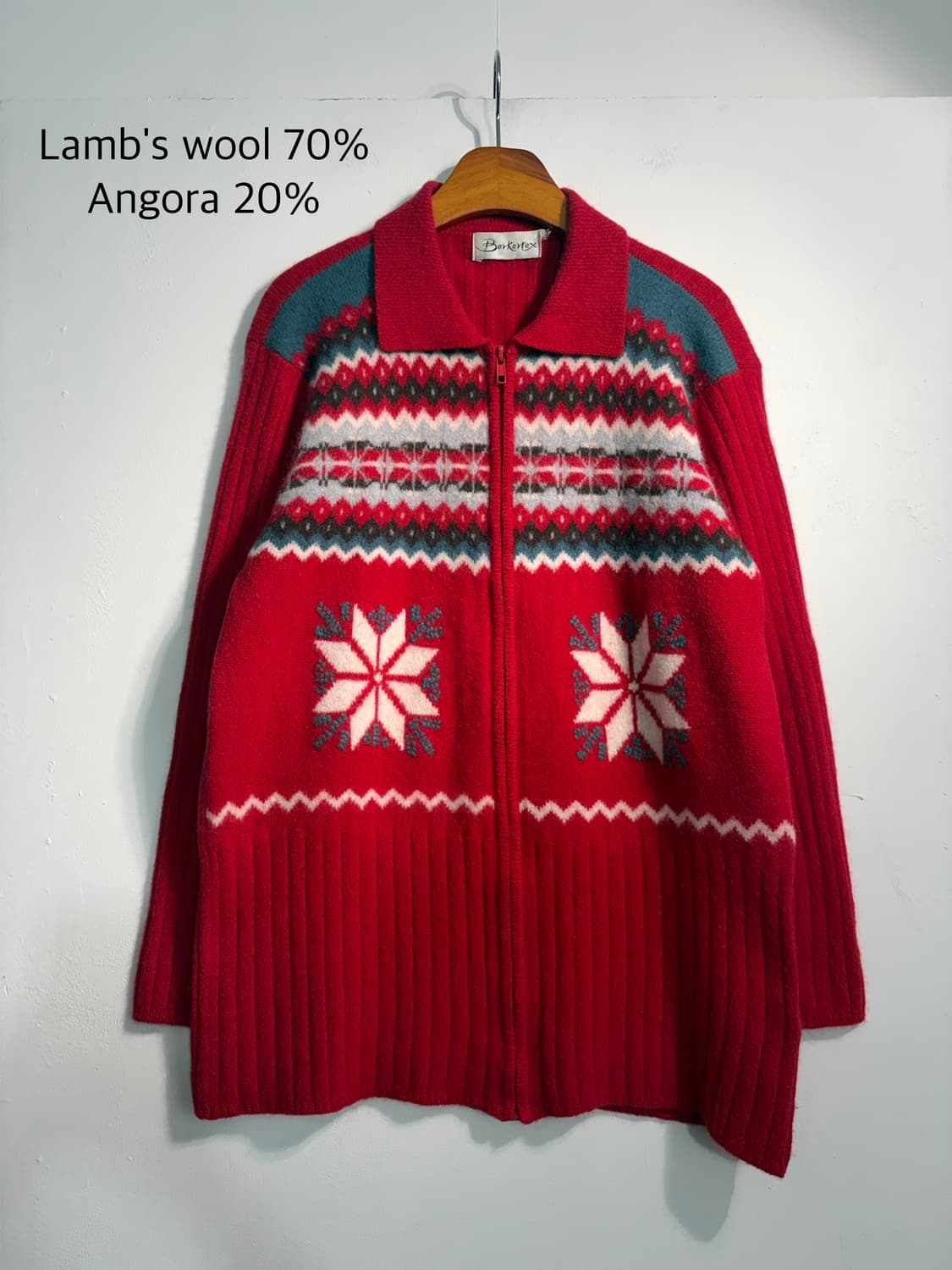 [M] 램스울 앙고라 노르딕 니트 가디건  상품이미지1