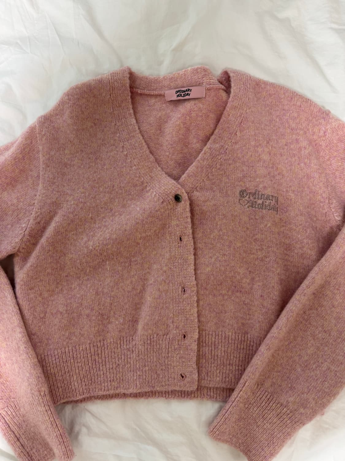 ordinary holiday 핑크 가디건 상품이미지1