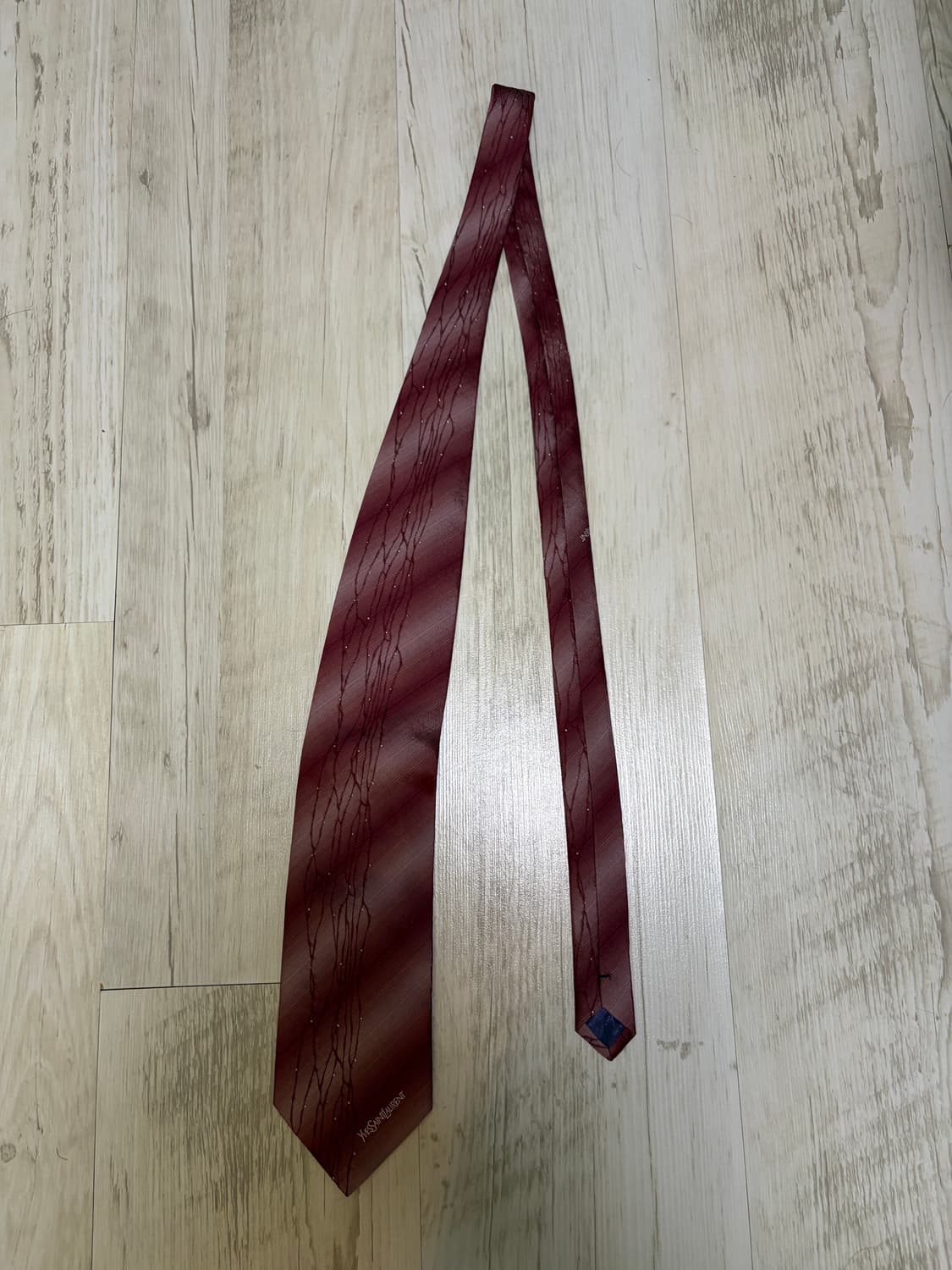 [OS] 입생로랑 버건디 넥타이 상품이미지2