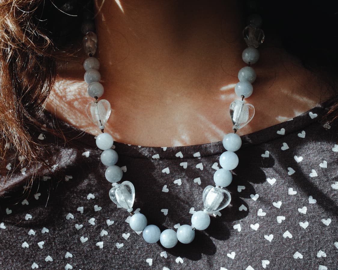 pale candy heart necklace 상품이미지3